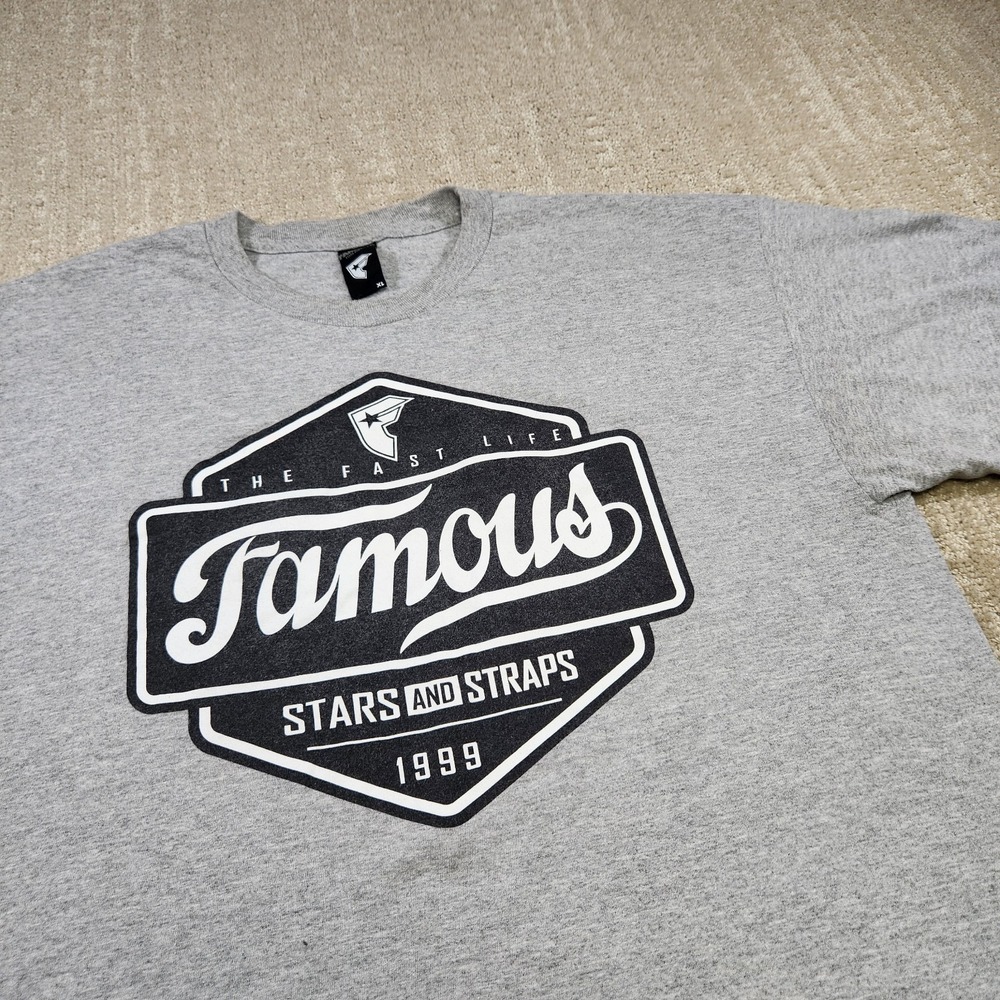 Vintage Famous Stars And Straps Shirt Men XL Y2K Travis Barker Skater Band